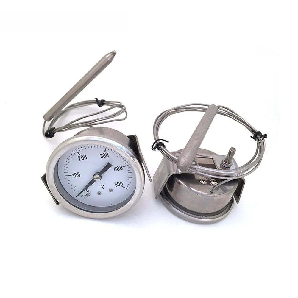 Stainless Steel Oven Thermometer with 0-500C Range and Back Mounted Stand for Pizza Oven Furnace Grill and Roasting Monitoring