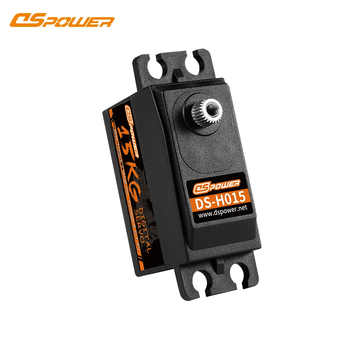 Engranaje metálico de cuerpo corto DSpower 15KG 180 ° /300 °   Servomotor Digital estándar de alto par para coche RC 1:10, avión, Dron, Robot, barco