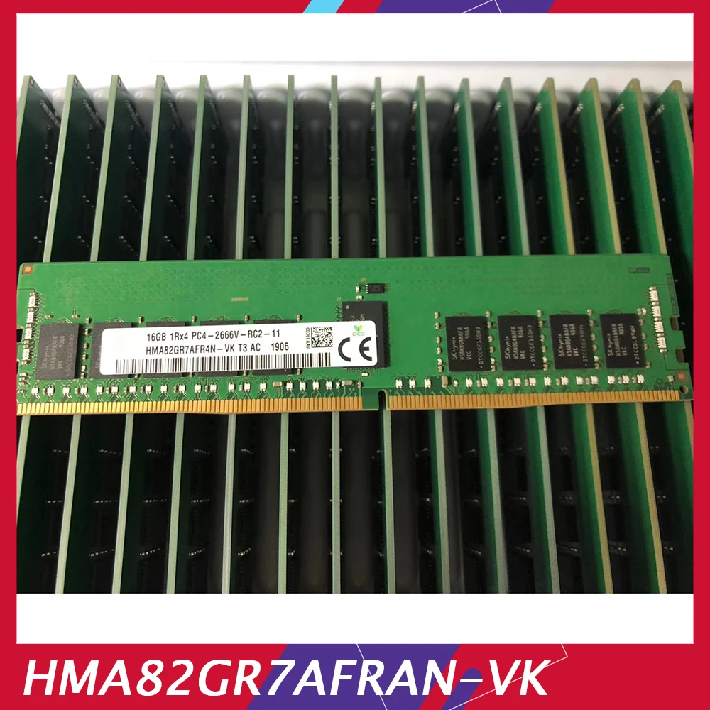 1 Pcs 16GB 16G 1RX4 DDR4 PC4-2666V ECC REG HMA82GR7AFRAN-VK RAM For SK Hynix Memory