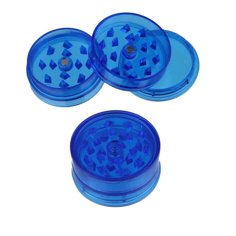 40MM 3 Layer Accessories Round Shape Plastic Tobacco Grinder Herb Grinder Tobacco Spice Crusher Color,Gift For Smoker