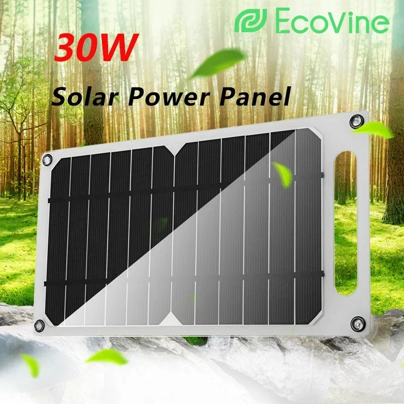 Solar Panel 5V USB Type-C Charge Portable Flexible Kit IP65 Lightweigh Mini System For  Phones Car Camping Hiking Power Banks