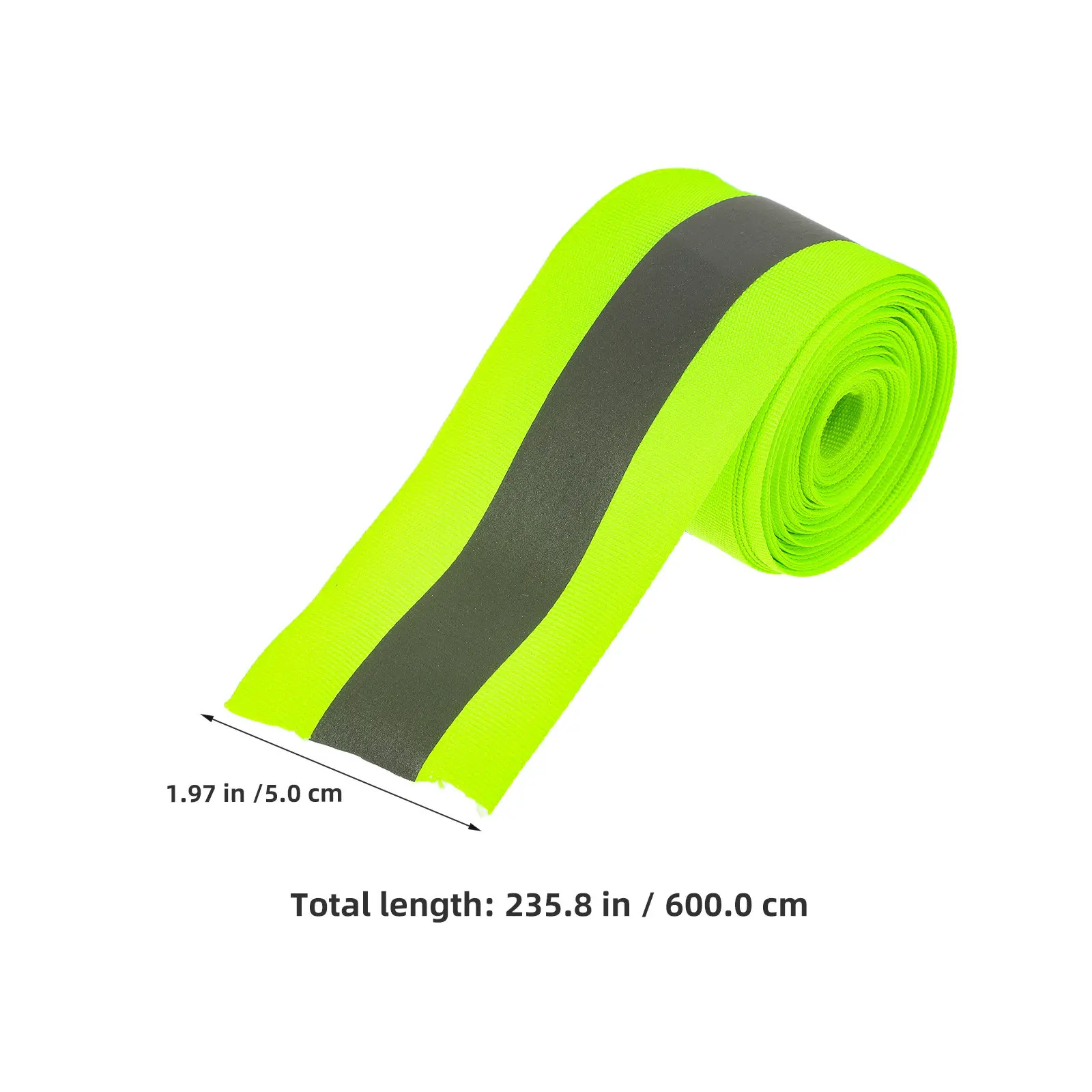 Fluorescent Reflective Safety Belt Night Visibility Reflection Tape Fabric Mending for Clothes Outdoor Repair Marking Sewing