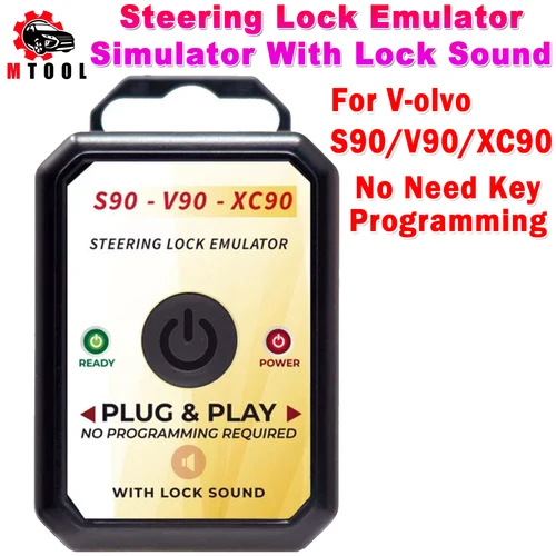 Imagen 2 del producto Para v-olvo S90 – V90 – XC90 Simulador de emulador de bloqueo de dirección con sonido de bloqueo NUEVO simulador de emulador de bloqueo de dirección para Volvo