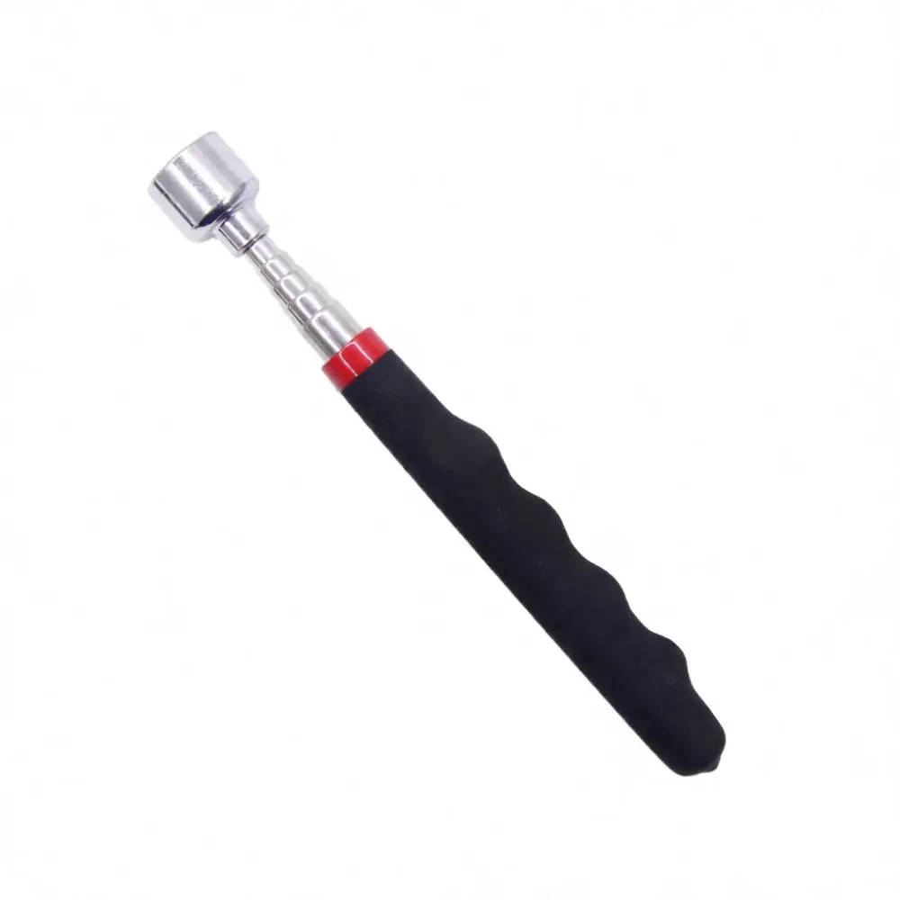 Adjustable Magnetic Pick Up Rod With Light Extendable Stainless Grabber For Automotive Maintenance Home Hardware Tasks