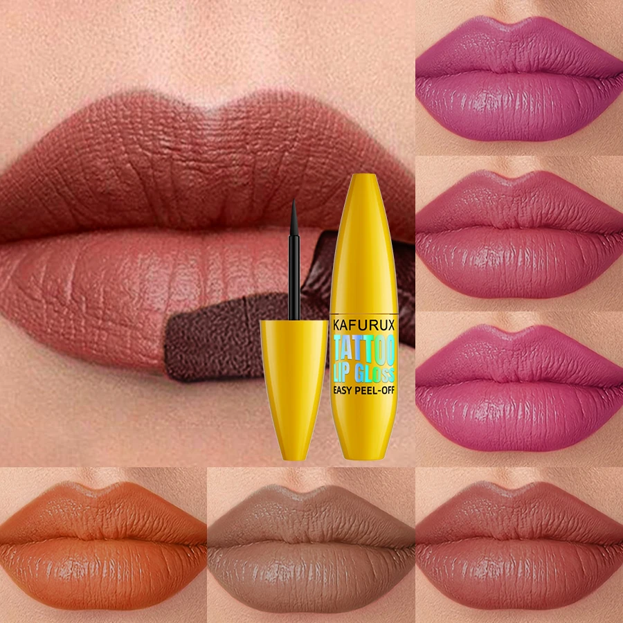 7 Farben langlebige Lippentinten, koreanische matte Lippentönung, abziehbar, für Lippen, Stick, rosa, rot, Makrup für Frauen, kosmetische Geschenke, Lippenfleck