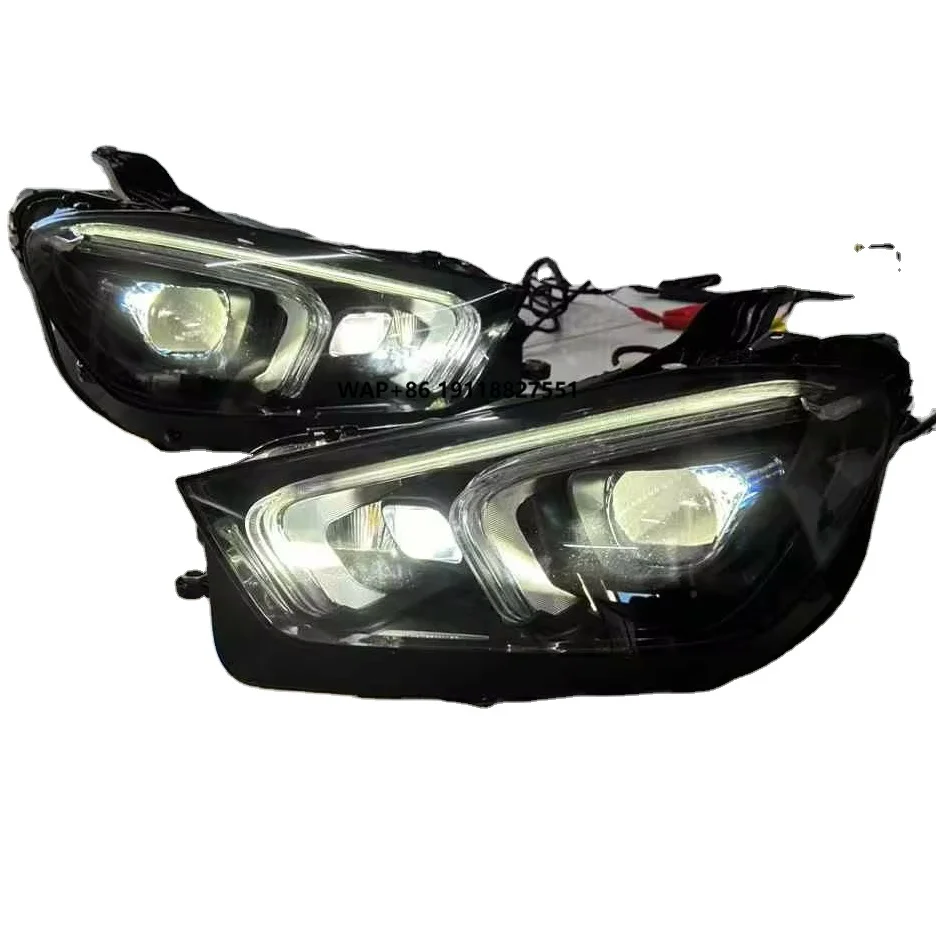 

2022 forGLE White LED Headlights Assembly Compatible GLE350 GLE400 GLE450 Coupe Car Headlights 12V W167 Headlight
