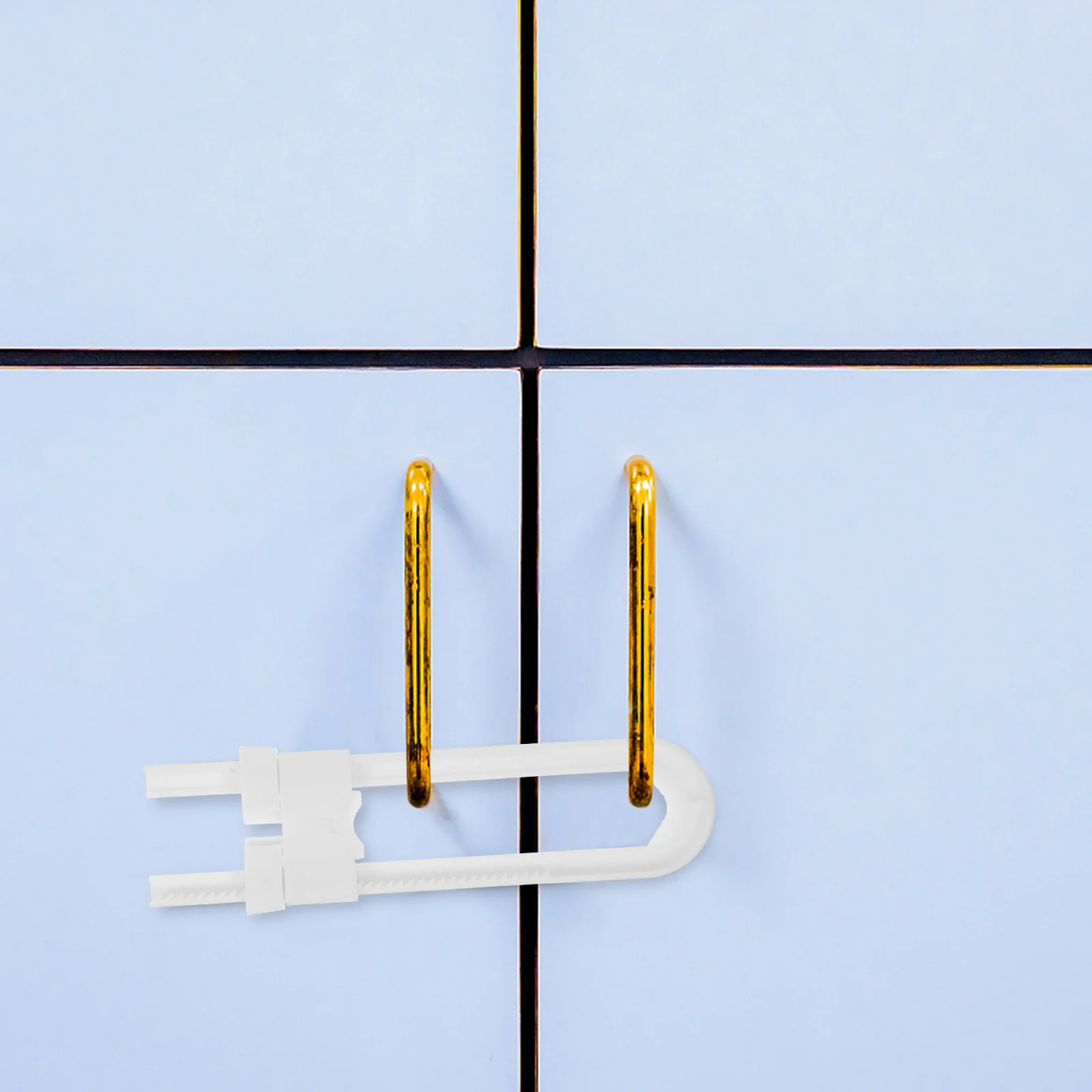 4 قطعة أقفال خزانة سلامة الطفل التدقيق للأدراج الخزائن الطفل برهان أقفال خزانة آمنة طفل قفل المزالج السلامة #5