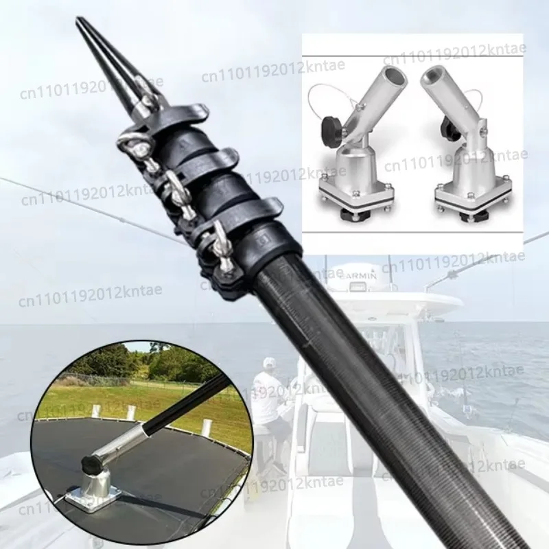Carbon fiber telescopic outrigger pole custom 100% carbon fiber polecustomized