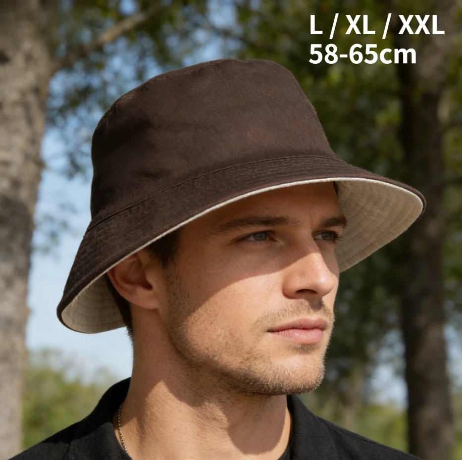 Double Sided Bucket Hat Sun Hat for Men Women Reversible  Brim UPF 50+ Summer  Foldable Beach Fishing Outdoor hat