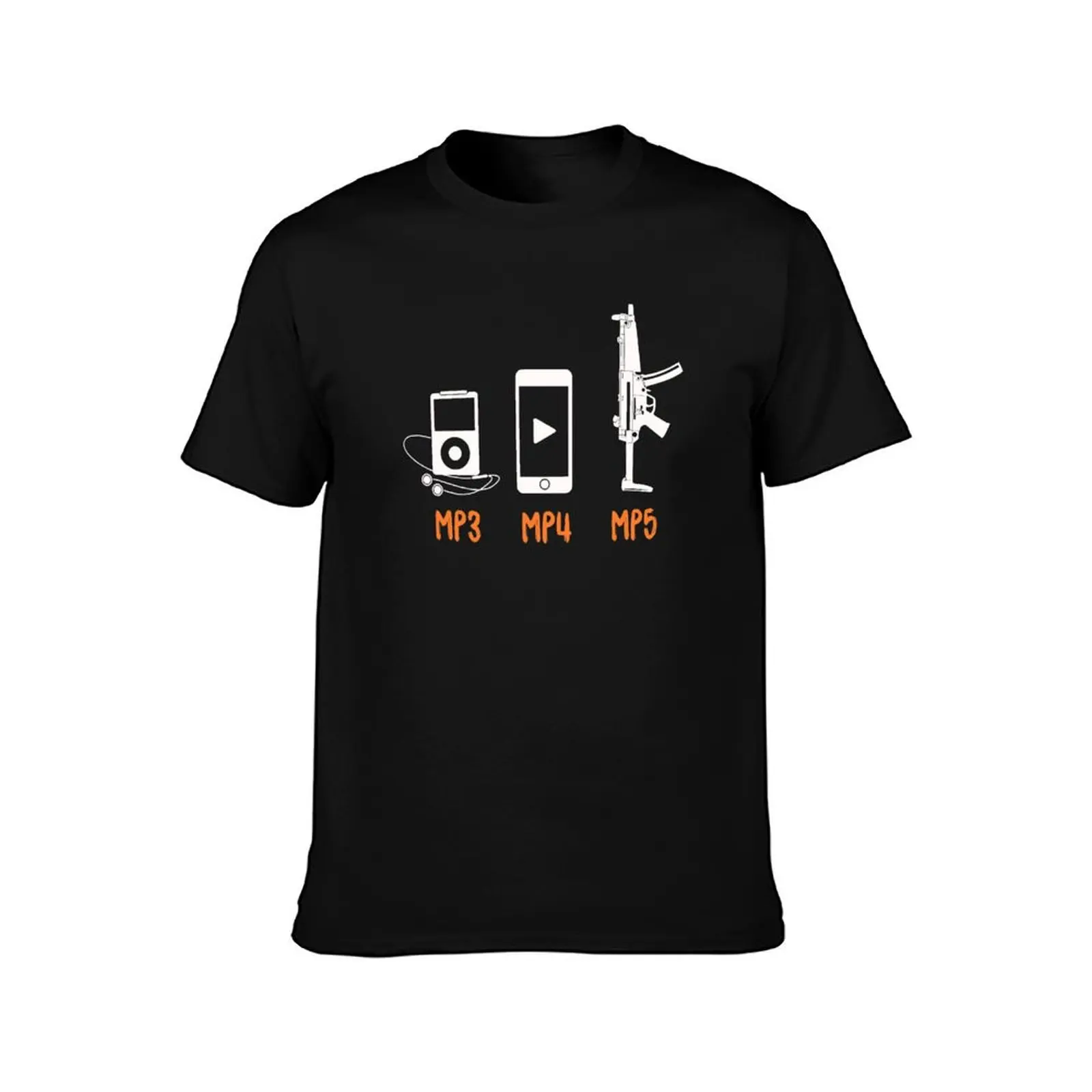 Funny Nerd Evolution Gamer Shirt: MP3 MP4 MP5 T-Shirt Gym Exercise Short Sleeve T-Shirt
