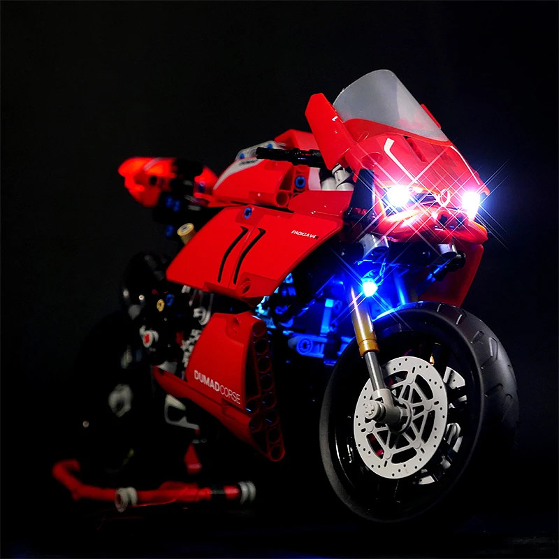 DIY LED Light Kit For LEGO 42107 Panigale V4 R   (Only LED Light,Without Blocks Model)