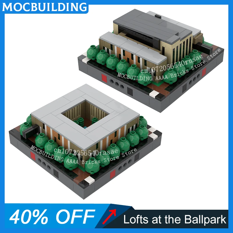 

MOC Building Blocks Classic Iconic City Architecture Serie Lofts At The Ballpark Model DIY Assemble Bricks Toys Collection Gifts