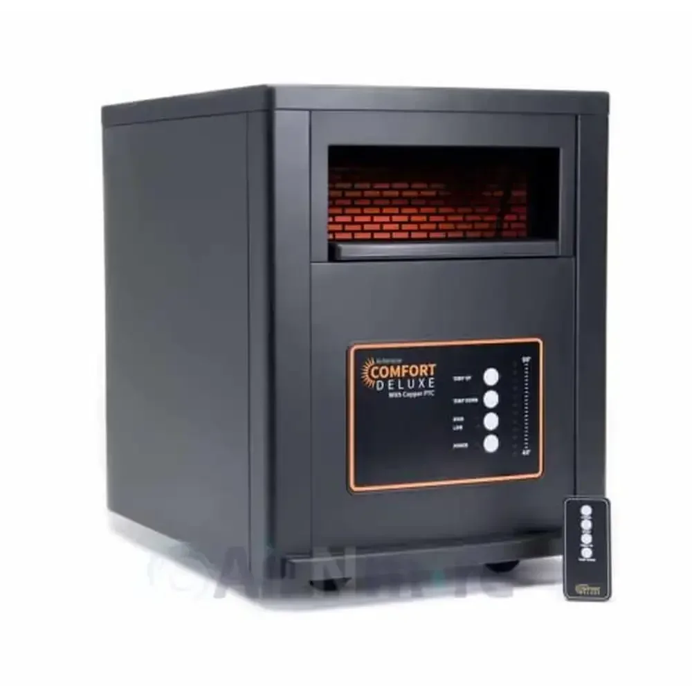 1500W Infrared Space Heater Remote Control ETL Listed Safety Copper PTC Touch Cool Heating Method Radiant