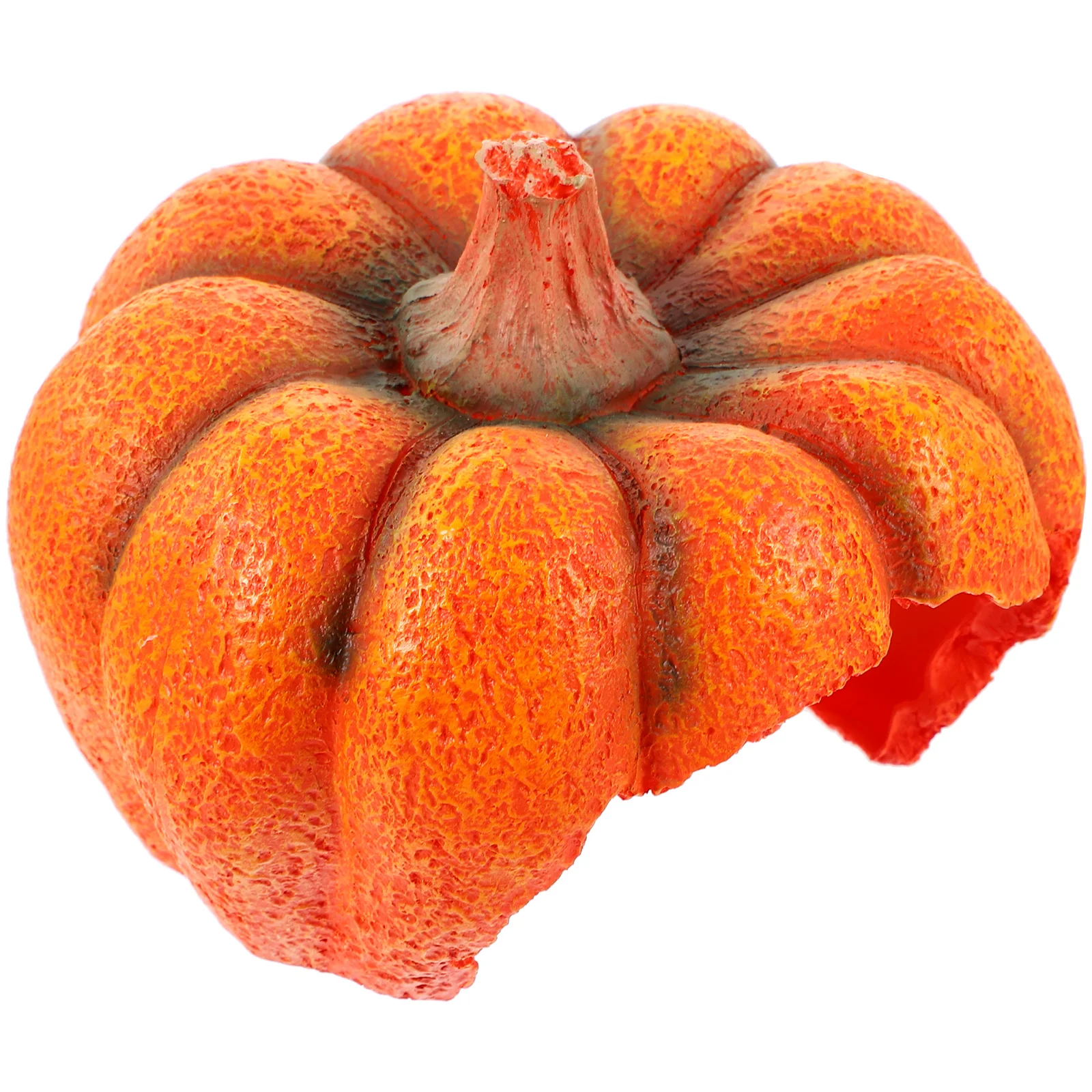 

Pumpkin Hideout House Orange Fish Tank Decoration Aquarium Cave Turtle Shrimp Shelter Reptile Terrarium Accessories Pet Supplies