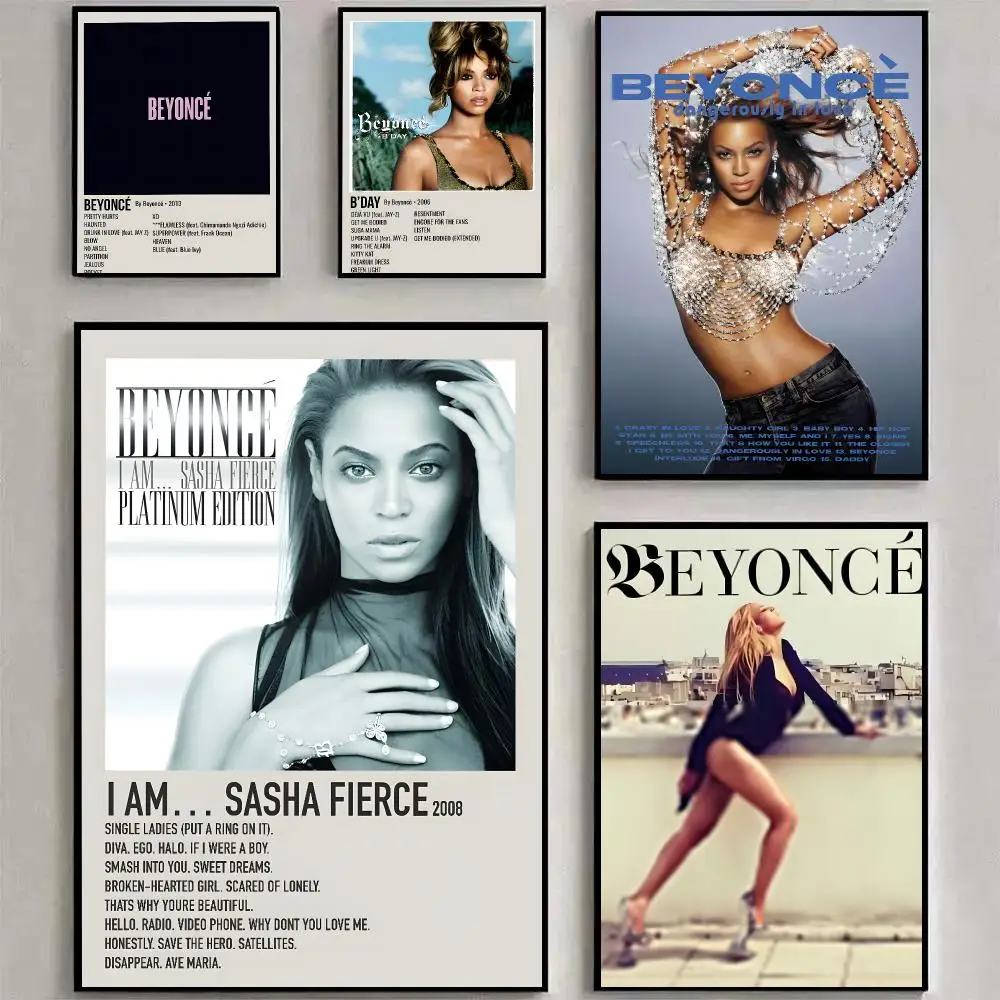 Singer Beyoncé Poster HD Prints Painting Wall Art For Living Room Home Bedroom Decoration