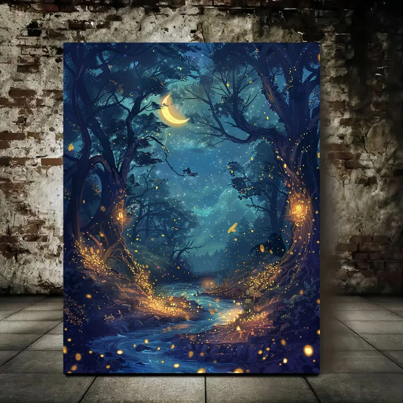 Enchanted Forest Night Scene - 11.8