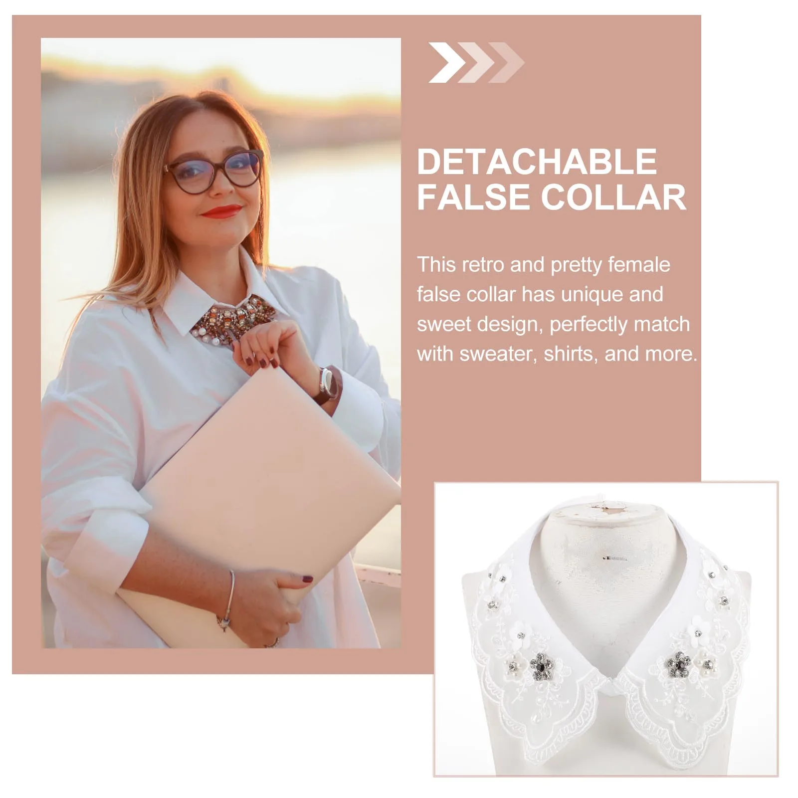 

Fake For Women False Shirt For Women Faux Retro Fake Collar Blouse Faux Detachable False Collar Accessories