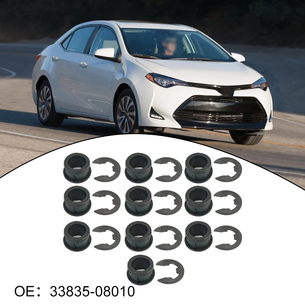 10PCS Transmission Shift Rubber Sleeve Kit for Toyota For Corolla 2003 2008 and 2004 2010 OEM Number 33835 08010