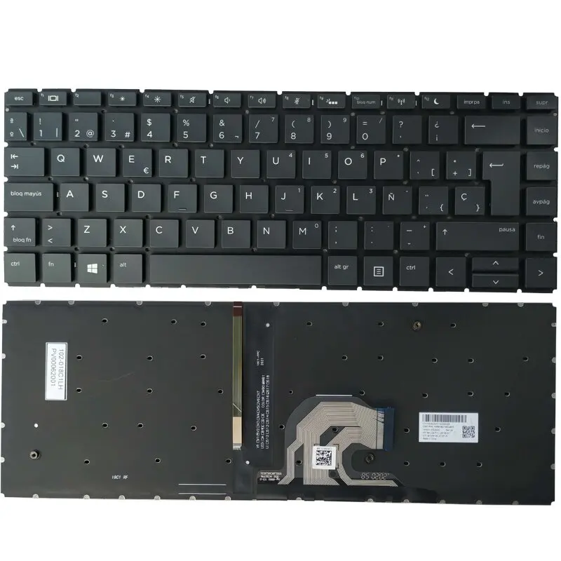 

New Spanish Keyboard For HP Probook 440 G6 445 G6 440 G7 445 G7 SP Black