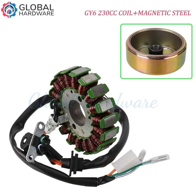 

Мотоциклетная катушка зажигания из магнитной стали для двигателя GY6 230CC (для пляжных мотоциклов)