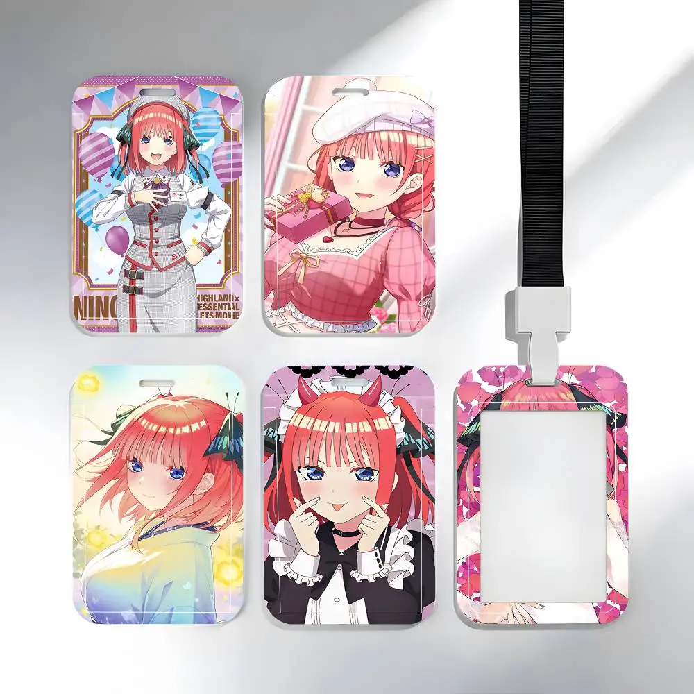 

Anime The Quintessential Quintuplets Nakano Nino Lanyard Card Holders Student ID Card Holders Neckband Card Holders