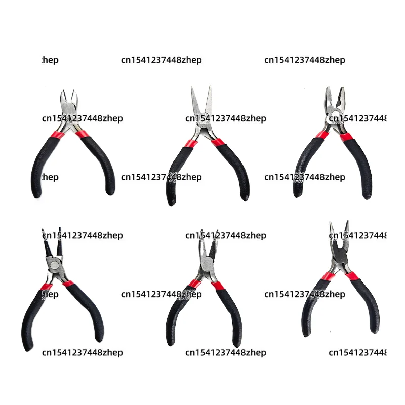 Home DIY 15mm Mini Jewelry Pliers Multi-Function Sleeve Diversity Tongs Forceps Flat NoseCombination PliersBent Nose Hand Tool