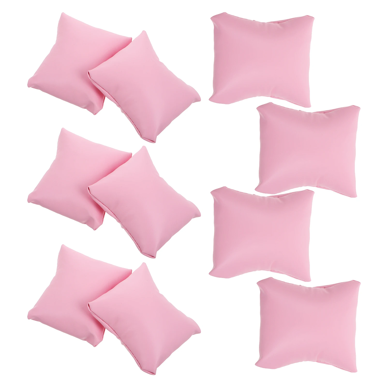 

10pcs Watch Bracelet Box Pillow Pink Pu Jewelry Accessories Protective Display Bangle Thick Material Small Cushions
