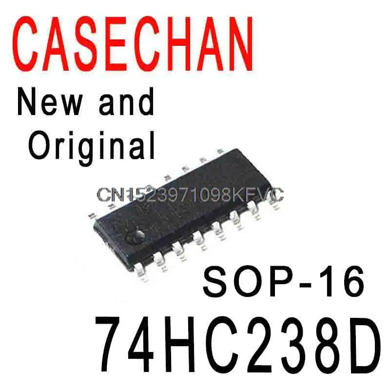 10PCS New and Original 74HC238 SMD SOP-16 Decoder/Demultiplexer Chip In Stock IC 74HC238D 