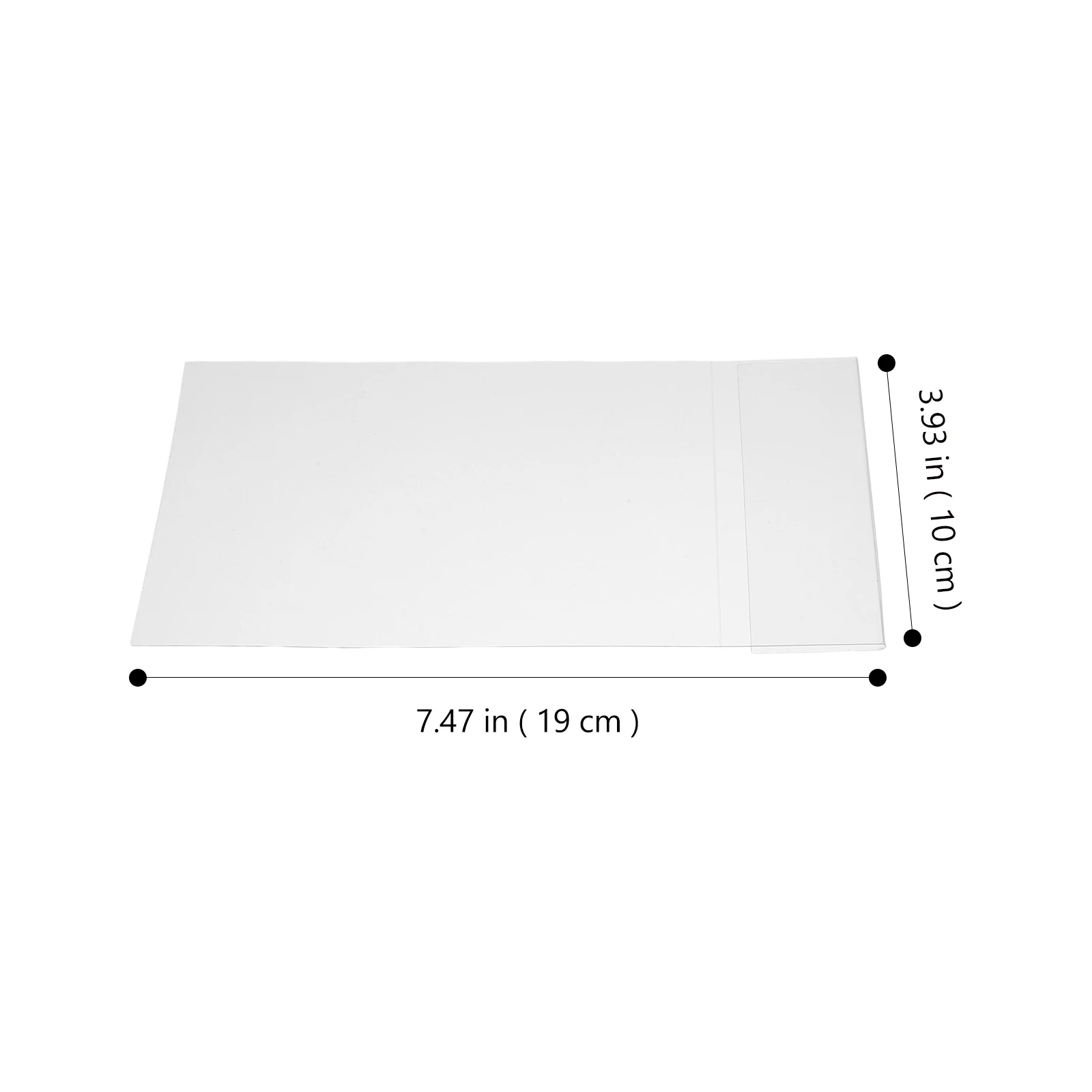 

12 Pcs Label Plastic Price Tag Card Shelf Display Stands Pvc Clear Labels Holders