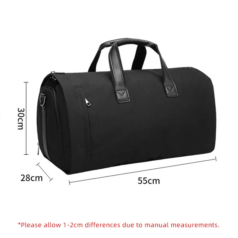 Imagem -03 - Terno Multifuncional Bolsa de Viagem de Armazenamento Bolsa de Bagagem de Grande Capacidade com Bolsa de Sapato Weekend Business Trip Carry on Tote