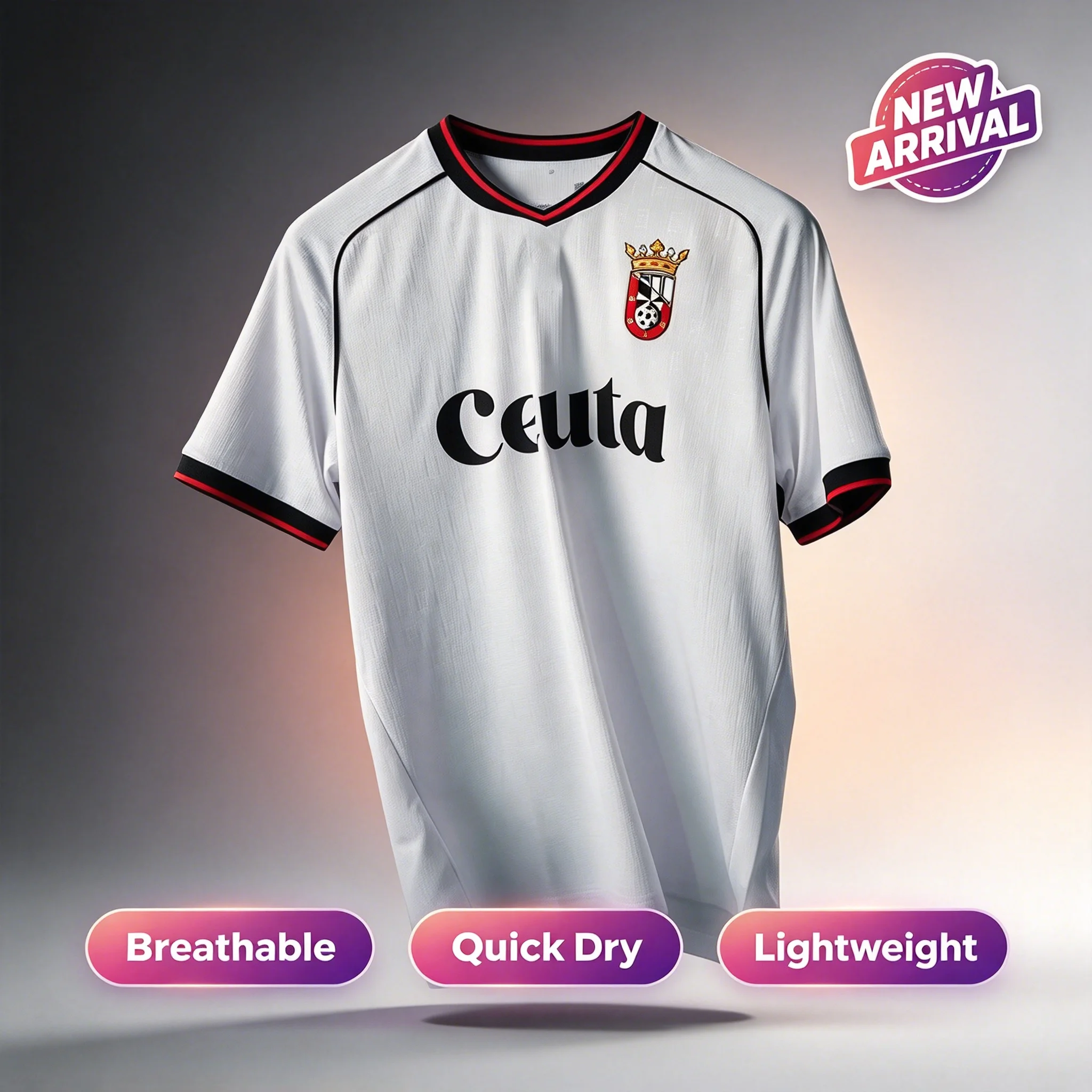 AI-Designed Ceuta Spain Style Heritage 2026 New Arrivals Fan Gift T-Shirts Adults Quick-Dry Tops Casual Tee FamilyMatching Tops