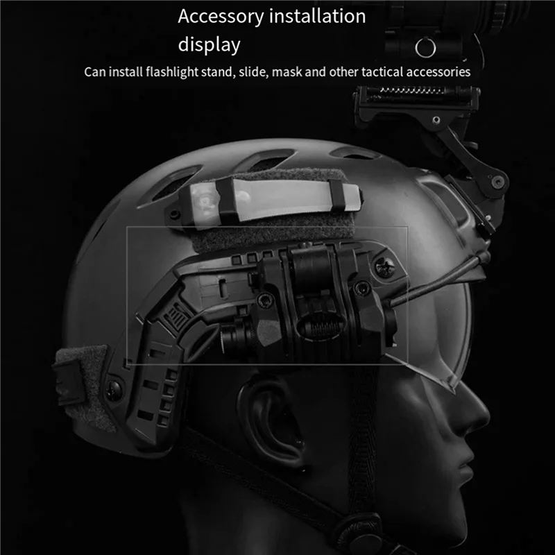 BTLIFE-12X For FAST Helmet Rail Accessories Multifunctional DIY For CS Protective Gear Arc Portable Helmet Rail Accessories, C1