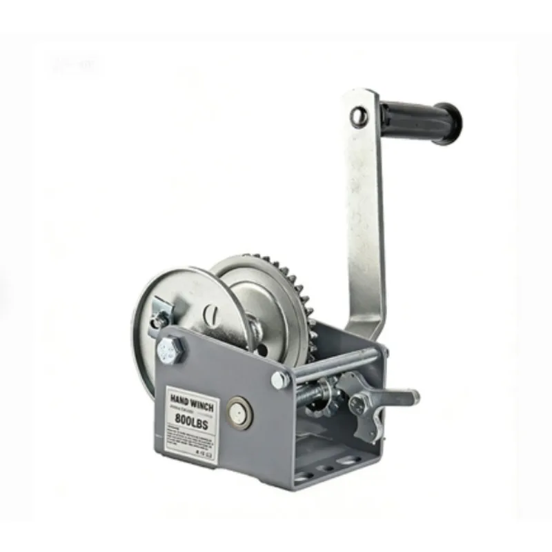 Small bidirectional lock hand winch trailer yacht manual winch  manual hoist mini rope winch