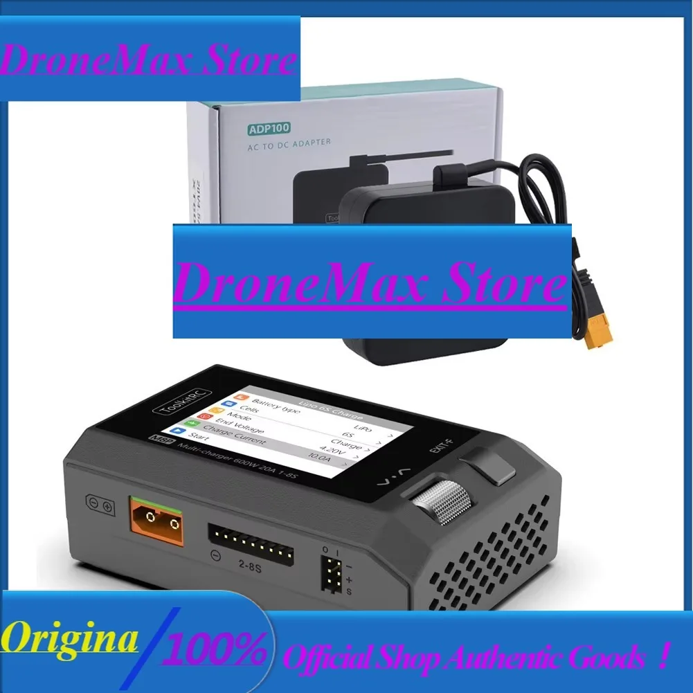 DroMaToolkitRC M8P Upgraded Version 600W 20A DC 1-8S Balance Charger Discharger For 1-8S Lipo Battery