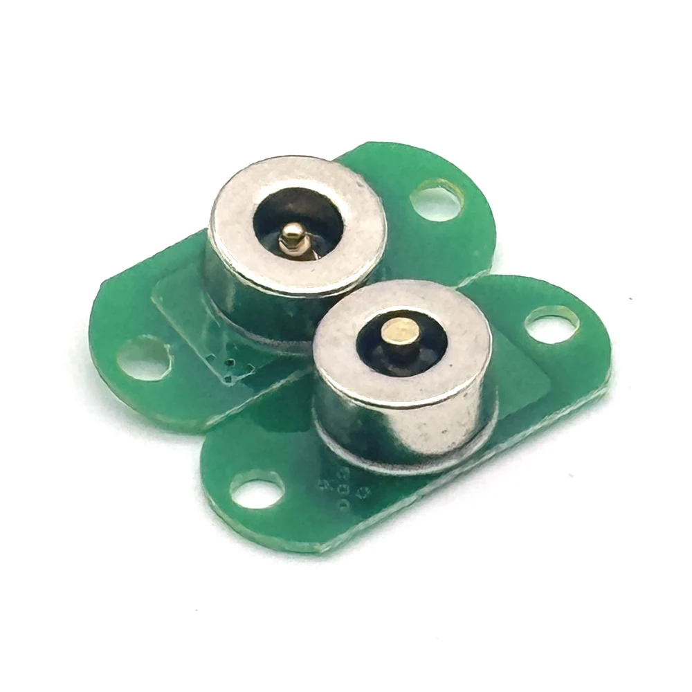 1Sets 1Pcs With installation holes Waterproof Magnetic Pogo Pin Connector 3A  Male Female Spring Loaded DC Power Socket