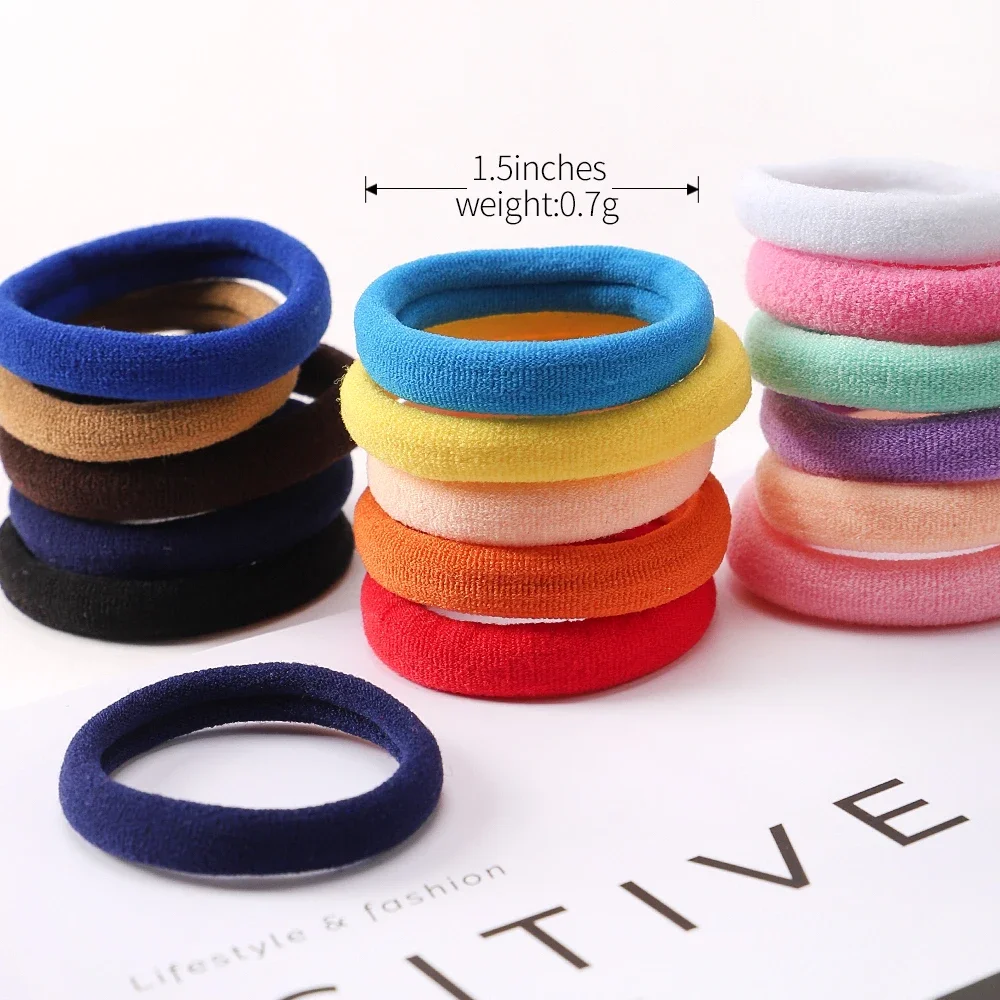 30Pcs/Set Women Elastic Hair Bands Girls Colorful Nylon Rubber Bands Headband Scrunchies Kids Ponytail Holder Hair Accessories