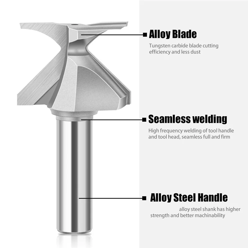 

SEWS-1/2 Inch Shank Arc Bending Integrated Milling Cutter Wood R50 Router Bits For Woodworking Milling Cutter