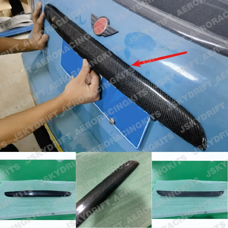 

For Mini Cooper S Hatchback R56 Carbon Fiber Rear Trunk BootLid Stick on Trim
