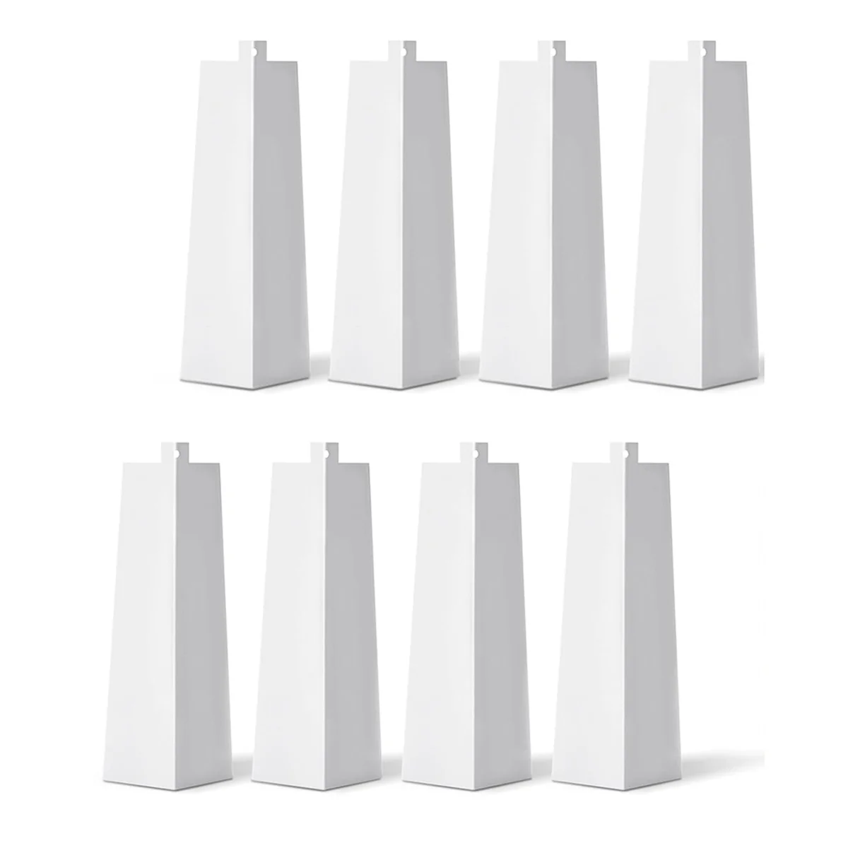 

8 Pcs Aluminum Siding Corners Outside White Siding Corner Caps Smooth Siding Aluminum Corner Trim 8 Metal Nails