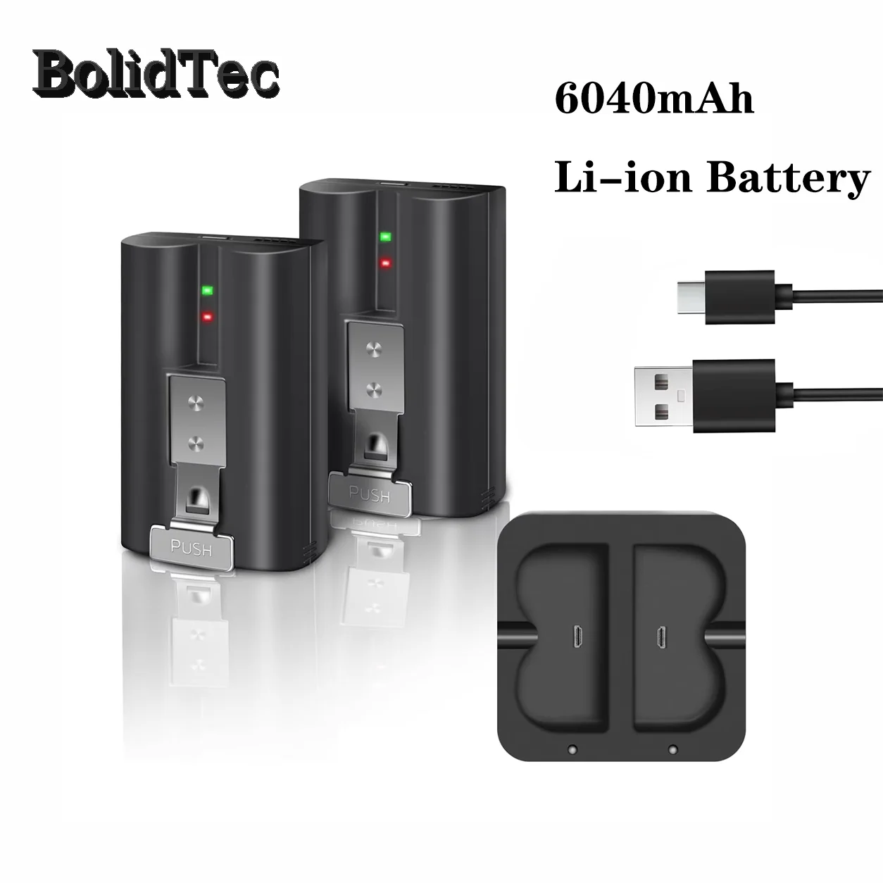 6040mAh Li-ion Battery Compatible with Ring Video Doorbell 3/3PLUS/4 Stick Up Cam Spotlight Cam Peephole Cam