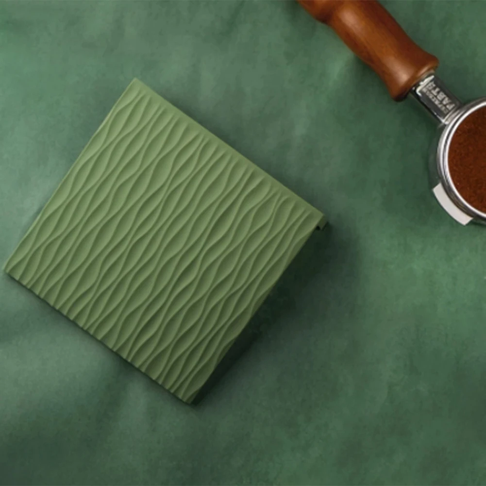 

N10R-1 PCS Espresso Coffee Accessories Espresso Tampers Mat Anti-Skid Food Safe Silicone Corner Mat Gray