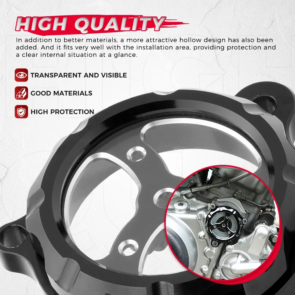 Cubierta transparente para filtro de aceite de motor Compatible con Raptor 700, 2006-2024, 700R Raptor, 2009, 2011-2024, accesorios para ATV