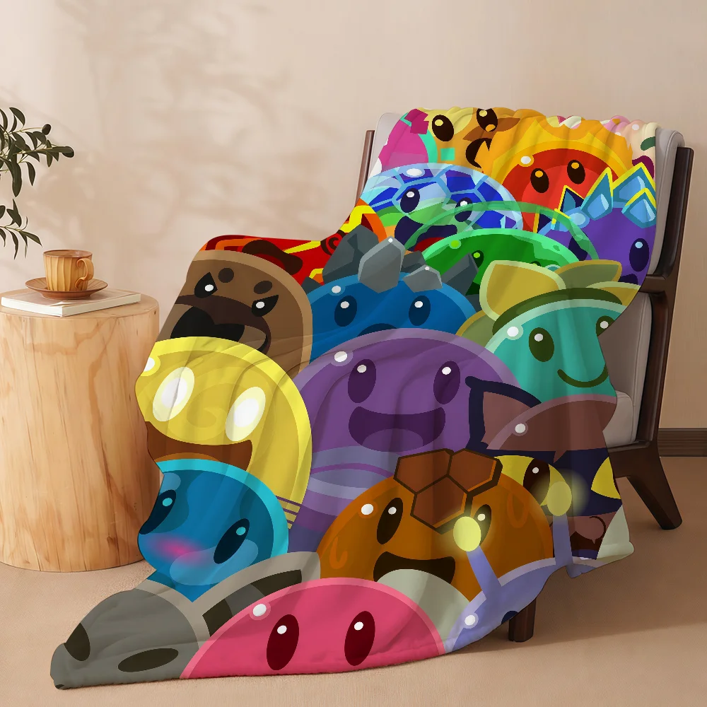 Slime R-Rancher Blanket Soft Warm And Thick Perfect For Bedroom Living Room Bed Sofa Camping Picnic Office Gift