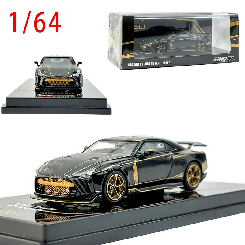 

INNO 1:64 NISSAN GTR 50th Back Car Model Diecast 1/64 Scale Nissan GTR Model Collection Car Toys Gift
