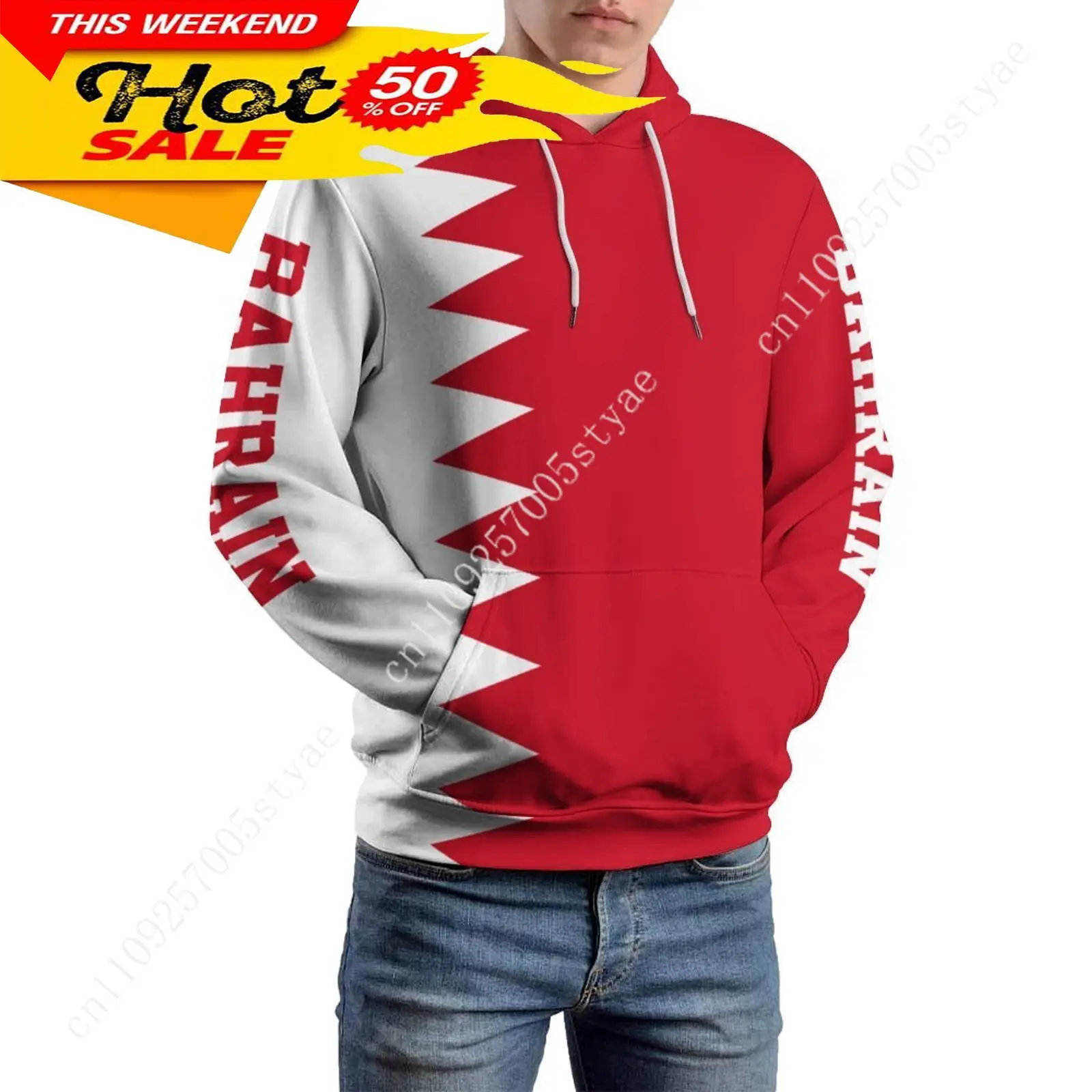 

Bahrain Flag Hoodie Men Woman Warm Pullover Hooded Novelty Hoodies Fashion Sweatshirt Loose Tops Clothing with Pockets