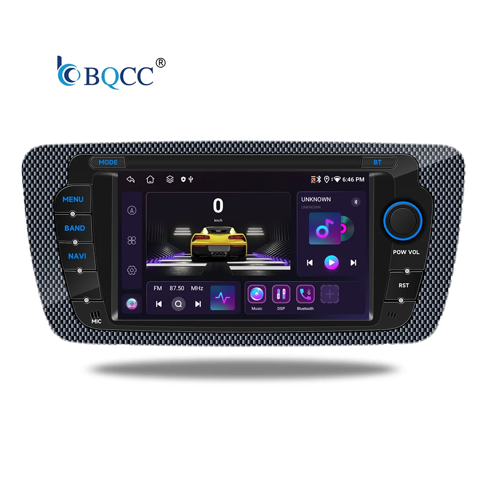 

BQCC 7" Quad Octa Core Android 13 Wireless Carplay Android Auto Car Radio Carplay WIFI 4G GPS BT DSP Car Stereo for Seat Ibiza