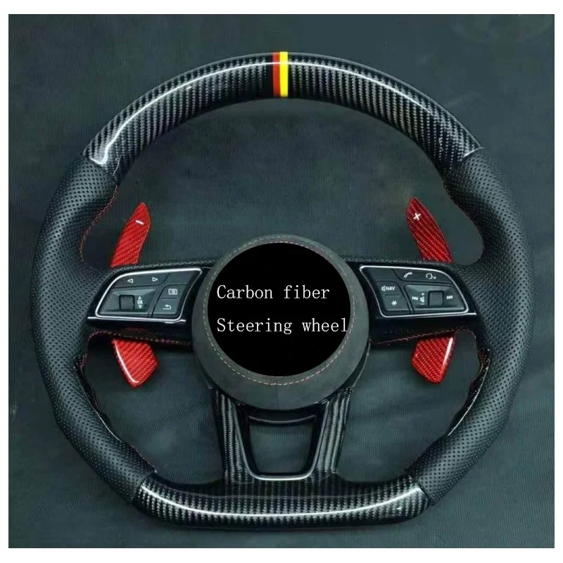 Carbon fiber steering wheel  A1 S1 A3 S3 A4 S4 A5 S5 A6 S6 A7 S7 A8 S8 Car modification Steering wheel