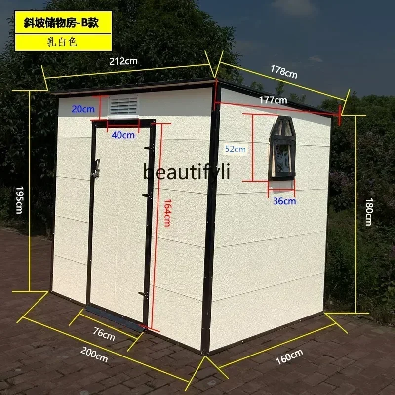TTT New arrive Outdoor tool room courtyard garden utility room storage room mobile activity wooden utility house