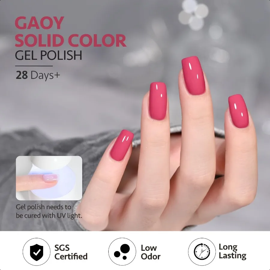 Esmalte em gel rosa Soak Off Gel Polonês UV Light Cure 2003