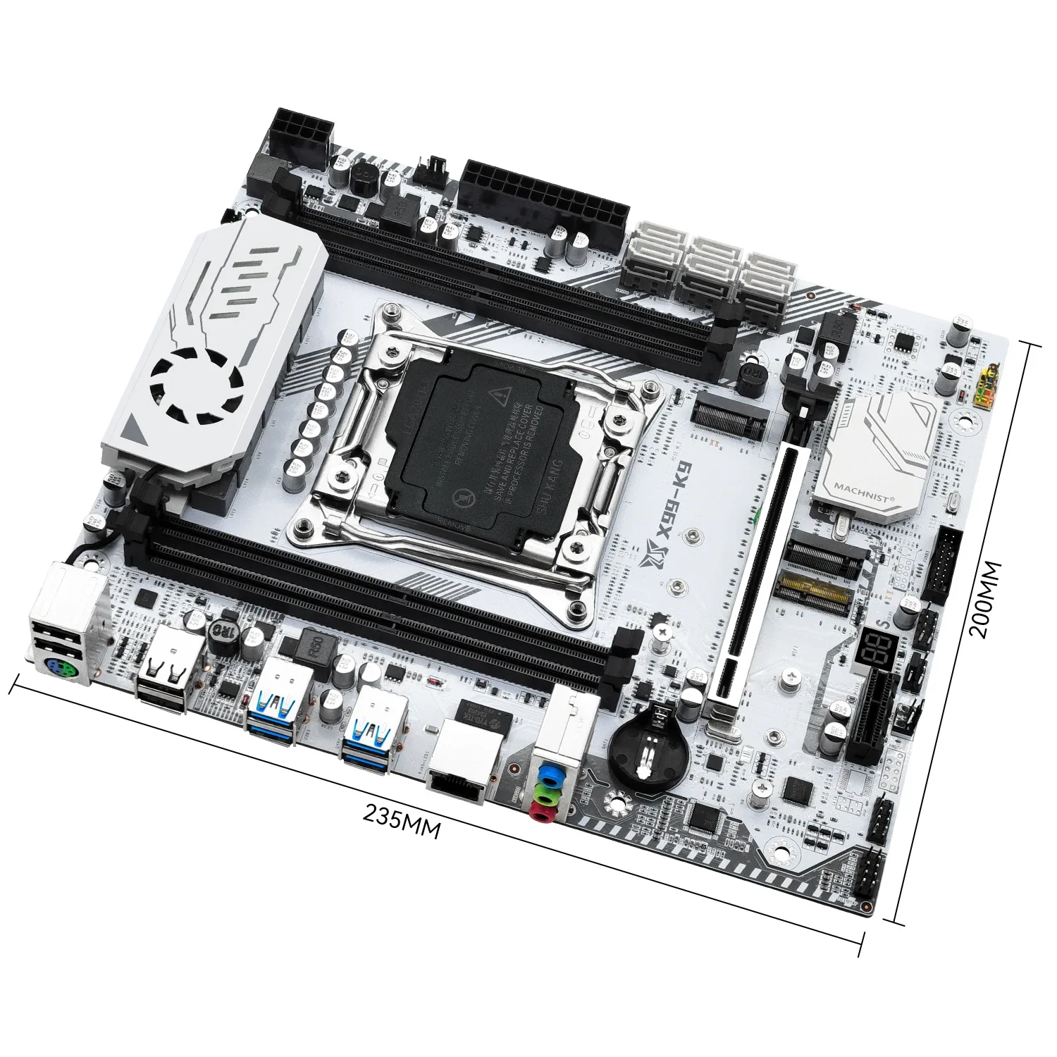 MACHINIST X99 Motherboard Combo LGA2011-3 Xeon Kit E5 2666 V3 CPU DDR4 RAM 16GB 2666MHz Memory Four Channel NVME WIFI M.2 USB3.0